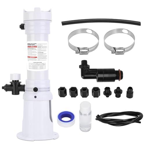 Upgraded R171016 Pool Chlorinator 320 Chlorinator Compatible with pentair Rainbow R171016 320 Automatic Chlorine/Bromine Offline Pool Feeder, Newly Upgraded Base and Control Valve