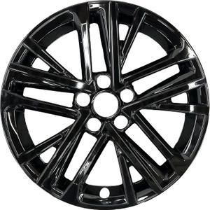 18 Inch Glossy Black Wheel Covers Compatible with 2025-2026 Toyota Camry, ABS Wheel Skins for Factory Alloy Wheels, Set of 4