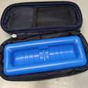 YOUSHARES Insulin Vials Cooler Travel Case - TSA Approved Diabetic Medication Vial Cooling Bag with Protective Ice Brick, Refrigerated Diabetes Supplies Organizer, Small Bottle Carrying Storage (01_navy Blue)
