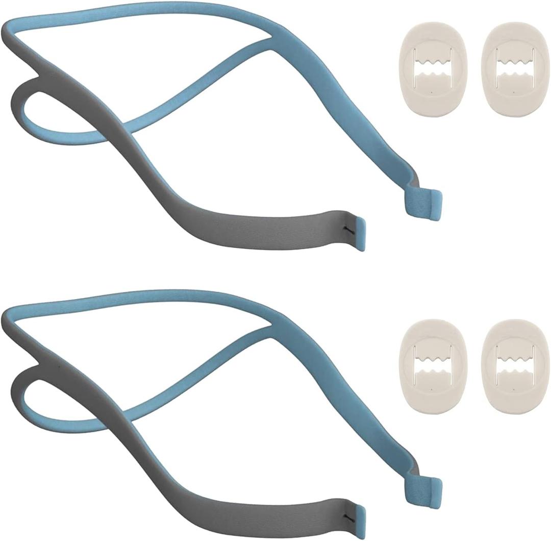 Resmed Airfit P10 Headgear Strap, Replacement CPAP Headgear Compatible with Resmed Airfit P10, 2-Pack (Without Mask)