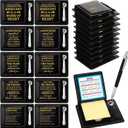 Crtiin 10 Set Administrative Assistant Gifts Secretary Gifts Sticky Note Holders with Sticky Notepads PU Leather Memo Box with Calendar Pen Holder Secretary Admin Professional Day Gift for Office Desk