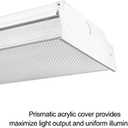 FAITHSAIL 4FT LED Wraparound 40W 4 Foot LED Shop Lights for Garage, 4400lm 4000K Neutral White, Wrap Light, 48 Inch Light Fixtures Flush Mount Office Ceiling Lighting, Fluorescent Tube Replacement