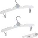 Portable with Clips Folding Clothes Hangers, Cruise Ship Essentials Portable Folding Clothes Hangers,Travel Accessories Foldable Clothes Drying Rack for Travel, 2 Pieces
