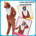 SWEETXIN Adult Unisex Onesie Pajamas Halloween Christmas Cosplay Costume Suit for Women and Men (M)