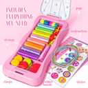 GIRLINK Kids Bracelet Making Kit - DIY String Bracelet Craft with Colorful Strings & Clasps | Safe Jewelry Maker Toy for Girls Ages 6-12 | Ideal Children's Day Gift, Birthday Gift Idea for Kids