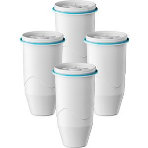 Compatible with Zero Pitchers and Dispenser, 0 TDS Premium Filtration, Fit for ZR001 ZR004 ZP006 ZR017 ZS008 Filters, reducing Lead, Chromium, and Contaminants by Sensiblopt, 4 Pack
