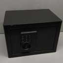 1.3 Cub Small Safe Box for Home Document, Security Safe and Lock Box with LED Sensor Light Keys for Money Jewelry Documents, Removable Shelf, Mute Function