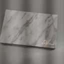 Allwon 4-Layer Book Shaped Marble Magnetic Palette Large Empty Makeup Palette Storage Box for Eyeshadow Lipstick Blush Powder (White)