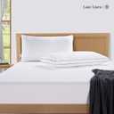 LANE LINEN Bed Pillows King Size Set of 2-20"x36" Medium Firm Down Alternative Pillows for Sleeping, Hotel Quality Back Stomach or Side Sleeper King Pillow 2 Pack, Cooling Soft Easy Care - White