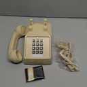 Sangyn Classic Vintage Cord Phones for Landline Old Telephone with Mechanical Ringer Volume Control Retro Analog Desk Phone for Home House School, Beige