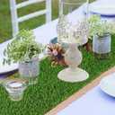 GLOBREEN Artificial Grass Table Runner 36 Inches for Golf Sport Themed Party Table Centerpiece Birthday Baby Shower