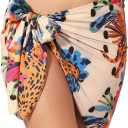 Rossopesca Women Beach Sarong Cover Up Bathing Suit Swimsuit Colorful Bikini Pareo Wraps for Women