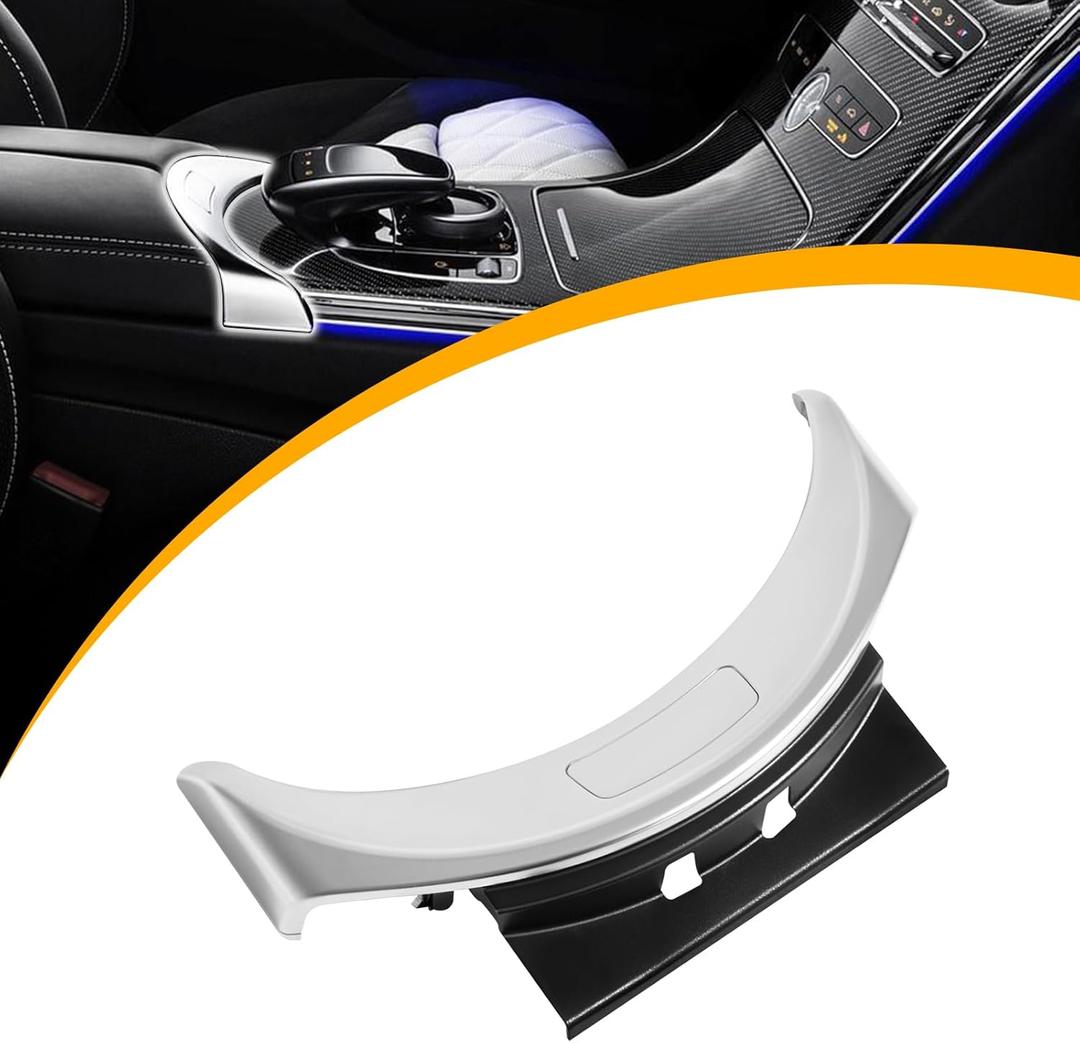 Front Center Console Armrest Box Release Button Switch Cover Compatible with 2015-2021 Mercedes-Benz C Class C200 C300 C350E C400 C450 W205 2017-2021 AMG C43 GLC63 Replace# A2056803407, 2056803711