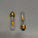 Hompavo LED Flame Bulbs (2 Pack) - 3W Flickering Fire Light with Realistic Glass Shell, E26 Base for Indoor Outdoor Holiday Decor, Porch, Home, Halloween, Christmas