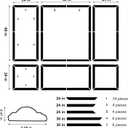 3 Set Peel and Stick Wall Molding Kit,Premade Self Adhesive Wainscoting Panels,Ready to Assemble Accent Molding Trim for Interior Wall Moulding Decor (24x60in)