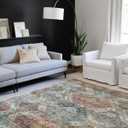 Loloi II Skye Collection SKY-06 Apricot/Mist 7'-6" x 9'-6" Area Rug