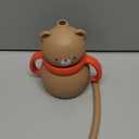 Personalized Silicone Baby Cup with Engraved Name Animal SpillProof Training Sippy Cup for Toddlers 6+ Months, Baby Shower Christmas Gift