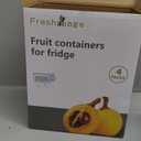 Freshmage Fruit Storage Containers for Fridge with Removable Colander, Airtight Food Storage Container, Dishwasher Safe Produce Saver for Refrigerator, Keep Berry Fruit Fresh Longer 4 pcs Small Clear