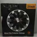 Wheel Rim Protect for Tesla Model Y 21" (2020-2024), Easy-Install Hubcaps Wheel Cover, Scratch-Resistant Car Tire Trim Rings, Stylish Design for Induction Wheels, Matte Black 4Pcs Model Y Accessories