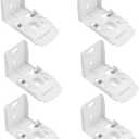 6pcs Tube Diameter 48x29mm Roman Blinds Push Spring Bracket for Face Fixing Side Winder Head Rail Shutters Roller Blind Brackets