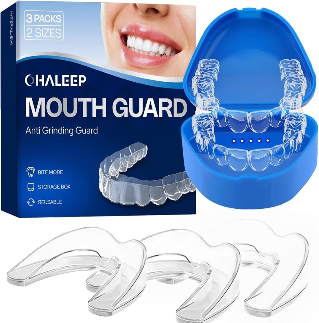 Anti Grinding Guard for Clenching Teeth at Night, Teeth Grinding Mouthguards for Sleeping, Mouth Guard for Grinding Teeth at Night, Night Guards for Teeth Grinding for Adults
