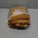 Gold Sequin Table Runner 12" x 108" Pack of 6 Sequin Table Cloth Runner Glitter Table Runner for Party Decor Glitter Party Supplies Fabric for Baby Shower Event Table Decor