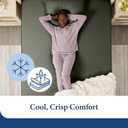 Cosy House Collection 100% Rayon Derived from Bamboo Fitted Sheet - Cooling, Breathable, Silky Soft Deep Pocket Bottom Sheet (Twin XL, White)