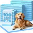 100-Pack X-Large Puppy Pads - 34" x 28" Extra Large Pee Pads for Dogs with 6-Layer Leakproof Protection, Quick-Dry and Disposable Dog Pads with High Absorbency for Easy Potty Training