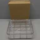 Socks Underwear Drawer Organizer Dividers, 16 Compartment Removable Divided Plastic Storage Bin with Lid, Storage Organizer for Scarves Ties Bras, Clear Dresser Drawer Organizers (Large-16 Grids)