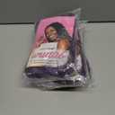 3 x Purple Braiding Hair 24 Inch Long Pre Stretched Hair Straight Yaki Texture Synthetic Hair Extensions Softness, 2 Packs