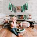 Football 1st Year Down Birthday High Chair Banner - Football First Birthday Decoration,High Chair First Decor Boy,1st Year Down Banner