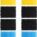 AquaMiracle Aquarium Filter Replacement Sponge, Fish Tank Filter Replacement Parts, Including 2 x Coarse Sponge, 2 x Fine Sponge & 4 x Carbonized Sponge (for Model: QF088/QF188/QF288)