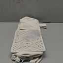 Mkono Bedside Caddy Hanging Organizer, Boho Macrame Storage with Fixed Straps and Hooks, 4 Pockets Holder Remote Magazine Accessories for Home Loft Bunk Bed, Dorm, Hospital Beds