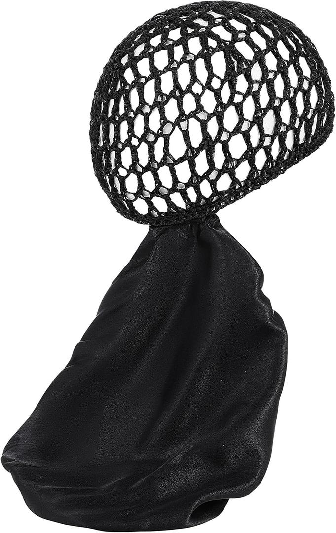 2 In 1 Wrap Cap for Silk Press Reversible Wrap Cap Bonnet with Adjustable Tie Band Silk Press Wraps for Hair Double Layered Wraps Caps Hairs Net And Scarf For Sleeping Curly Braided