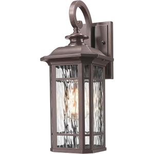 Outdoor Porch Lights Wall Mount, Outdoor Wall Light Fixtures Exterior Lights for House, Lantern Cage Coach Carriage Light with Water Ripple Glass for Front Door Garage Patio, Standard