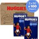 Huggies Size 5 Overnites Baby Diapers: Overnight Diapers, Size 5 (27+ lbs), 100 Ct (2 Packs of 50)