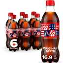 Coca-Cola Soda Soft Drink Bottles, 16.9 fl oz, 6 Pack (EXP 07/08/26)