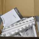 SONGMICS Clothes Rack with Wheels, Clothing Rack for Hanging Clothes, 25.4 mm Metal Garment Rack with Dense Mesh Storage Shelf, 110 lb Load Capacity, 2 Brakes, Cloud White UHSR025W01