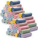 80PCS Pastel Fleece Blankets Bulk 50 X 60, Soft Lightweight Throw Blanket Kit Cozy Blankets Bulk for Bed Sofa Couch Warm Pet Fleece Blanket Set for Wedding Homeless Home Office Travel Gift for Seasons