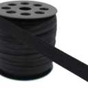 Black Fold Over Elastic 5/8 inch 40Yards Solid Stretchy FOE Band Trim for Sewing Elastic Fabric Ribbon for Crafts-Headband Making-Hair Ties(1.5CM)