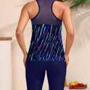 Yonique Women Two Piece Tankini Swimsuits with Shorts Athletic Bathing Suit with Swim Shorts Racerback Swimwear (Blue, S)