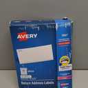 Avery Printable Return Address Labels with Sure Feed, 0.5" x 1.75", White, 20,000 Blank Mailing Labels (05967)