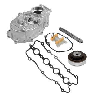 GELUOXI Camshaft Adjuster Housing Cover Timing Chain Kit Replacement for 2005-2008 VW Jetta Golf GTI Passat Audi A4 TT 2.0L Part# 06F109088J, 06F103107G, 06D109229B, 06F109217A