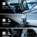 ESR for 15W MagSafe Car Mount Charger, MagSafe Car Charger, Air Vent/Dashboard Magnetic Wireless Phone Holder Mount for iPhone 17e/17/16/15/14/13/12, Galaxy S26/S25, Pixel 10, Fast Charging