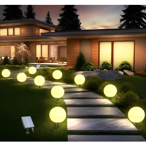 Auidum Solar Lights Outdoor Waterproof Decorations, 5 Pack Solar Globe Lights for Outside Color Changing Solar Garden Landscape Lights for Yard Patio Pathway Walkway Wedding Party Decor