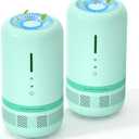 Air Purifiers for Home,HEPA Small Air Purifier for Room up to 960ft,Air Purifiers for Home Pets,Odor,Dust,Quiet Air Cleaner for Office,Living Room,Bedroom,Green 2 Pack