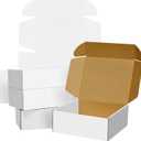 FORBFAN 9x6x4 Shipping Boxes, 30 Pack White Mailer Boxes for Small Business, Medium Corrugated Cardboard Boxes for Mailing & Shipping