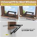 Marudina Adjustable Window AC Bracket, Quick Installation in 3minutes Without Drilling, Upgraded Extra Large Adjustment Range, Air Conditioner Support Bracket No Drill w/ Max Load Capacity of 300 lbs