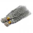 Giginger Sliver Grey Bundles Human Hair 300g 12 14 16 inch Deep Wave Human Hair Bundles Soft Sewn In 12A Unprocessed 100% Quick Weave for Black Women