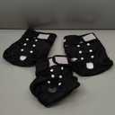 Wegreeco Washable Female Dog Diapers Highly Absorbent Reusable Diapers for Dog in Heat Dog Period Diapers, 3 Pack (Black,Medium (Medium (12"-15" Waist)